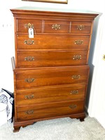 The Continental Furniture Co Cherry Chest on Chest