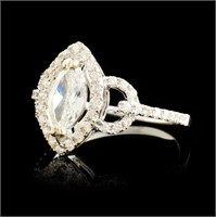 14K Gold Ring with 1.09ctw Diamonds