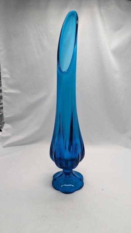 MCM Viking Bluenique Six Petal Swung Vase