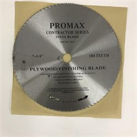 (2x Bid) New Plywood Circular saw Blade 7-1/4"