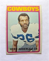 1972 Herb Adderly HOF Cowboys Card #66
