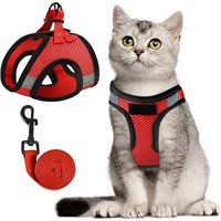 P2529  UGERLOV Cat Harness Set, Red