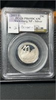 2011-S graded silver quarter