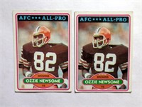 2 1980 Topps Ozzie Newsome Cards #110