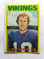 1972 Topps Fran Tarkenton Card #225