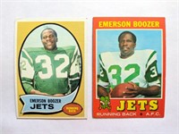 2 Emerson Boozer Topps Cards 1970 & 1971