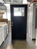 36" RH Fiberglass Craftsman Style Exterior Door