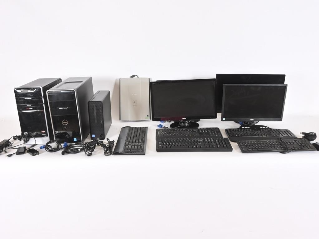 Dell, HP Computers, Monitors, Keyboards, Scanner