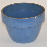 Blue Stoneware Crock Mixing Bowl