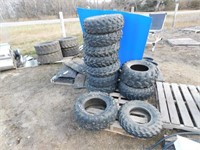 Large qty of used ATV tires 7 @ 25x8-12, 2 @