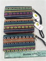 NEW Lot of 3- Decor Wallet