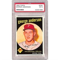 1959 Topps Sparky Anderson Rookie Psa 5