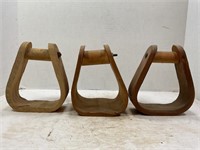 LOT OF 3 FORT RECOVERY STIRRUP FACTORY STIRRUPS