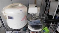 Sunbeam Mixmaster  and Rice Cooker