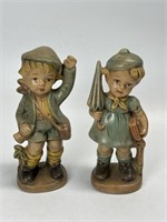 2 Ceramic Figurines 7”