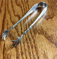 Vintage Sterling Silver Tongs Small Olive Tongs