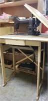 Vintage Franklin Sewing Machine w/ Cabinet &