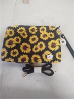 New sunflower zipup pouch