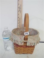 longaberger basket ,protector & liner is dusty