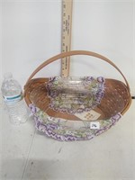 Large longaberger basket with protector