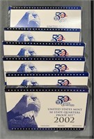 6x The Bid State Quarter 5 Coin Proof Sets 02-07