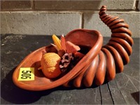 Ceramic harvest cornucopia