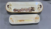 Los Angeles Pottery French Bread & Cracker Trays