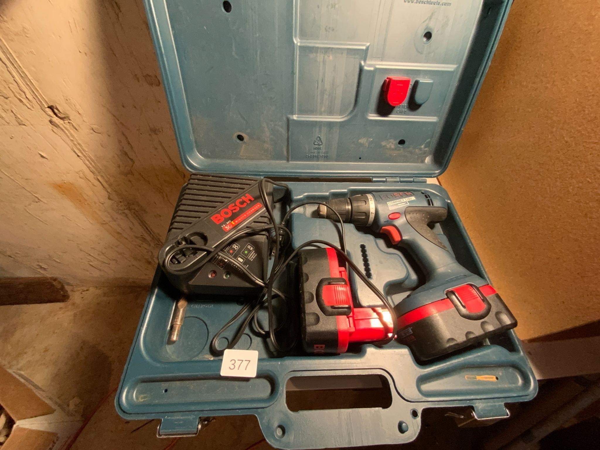 Bosch Tough Compact 18V Cordless Drill In Case