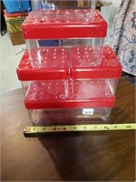 COLORFUL HARD PLASTIC STACKING CONTAINERS