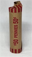 Of) Roll of wheat Pennies