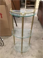 Small Metal and Glass Wall Stand