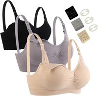 Sz Large 3 Pack Nursing Bra for Woman  Seamless Br