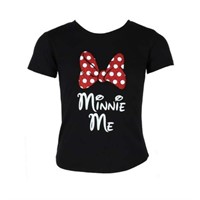 Medium 7/8  Sz Med  Disney Girls Minnie Mouse Glit