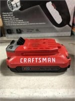 CRAFTSMAN 20V BATTERY AND CHARGER