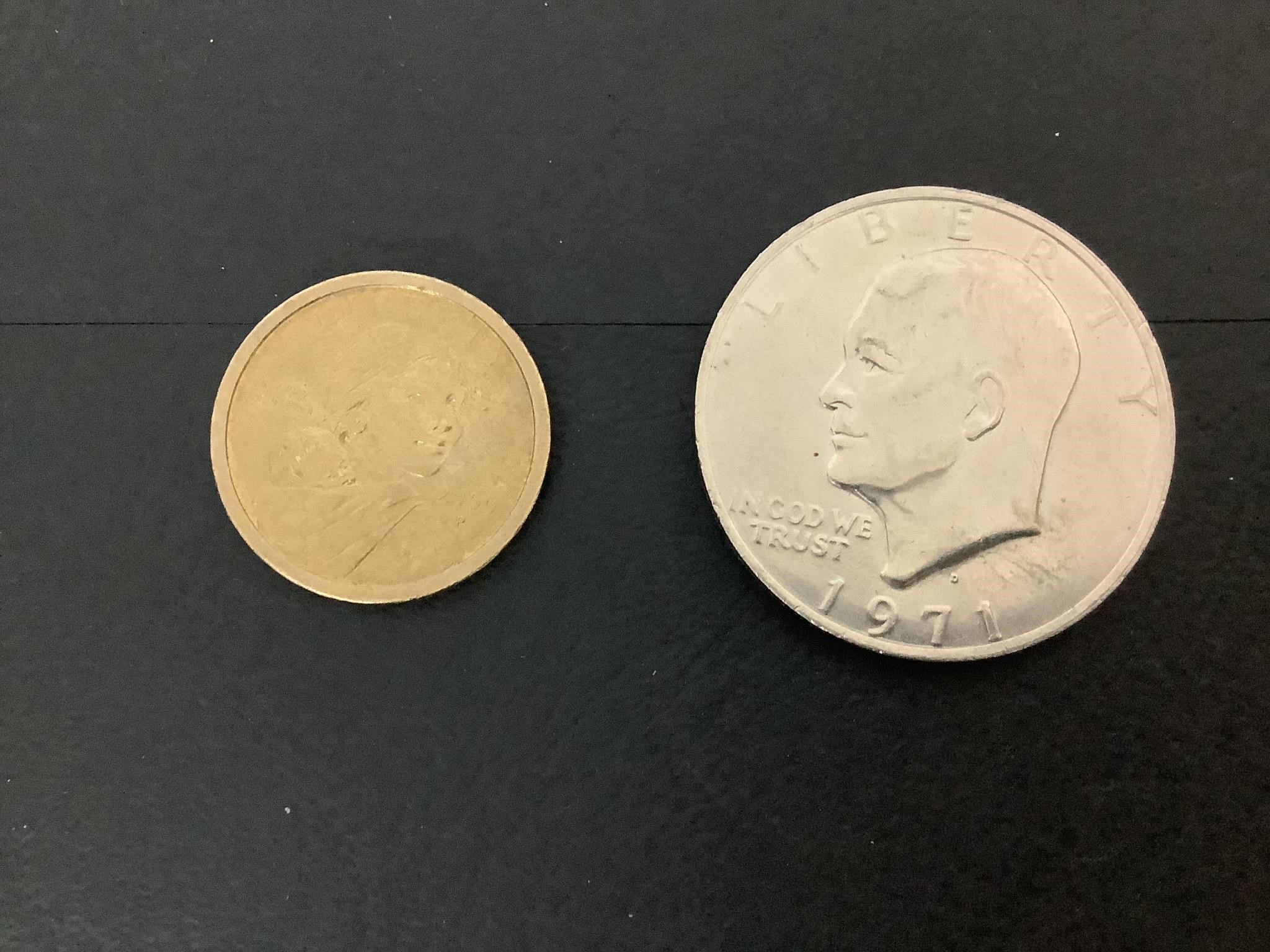 1971 DOLLAR AND 2000P SACAGAWEA