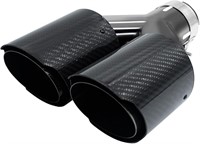 Carbon Fiber Exhaust Tip 2.36" Inlet to Dual