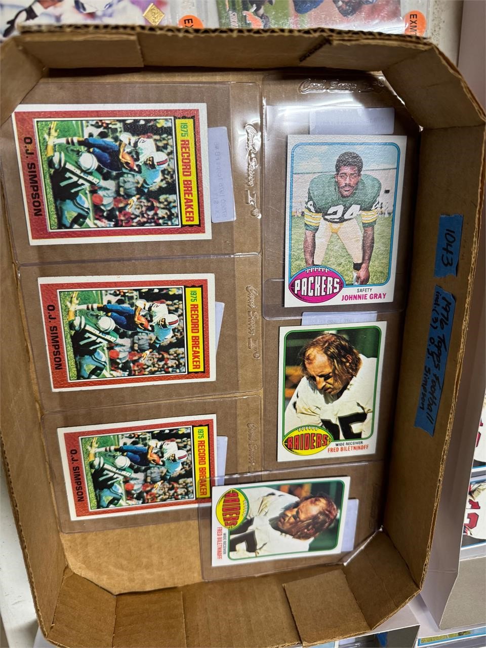 1976 Topps Football w/ (3) OJ Simpson