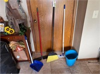 BROOM, DUST PAN, MOPS, & BUCKET