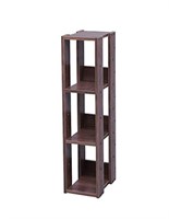 IRIS USA 3-Tier 20 cm Slim Open Wooden Bookshelf