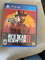 PS4 game red dead redemption II clean disc