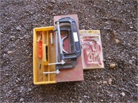 toolbox and clamps