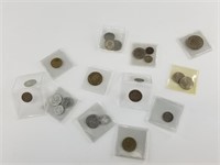 Assorted foreign coinage