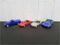 (4) Diecast Sports Cars