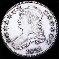 1821 Capped Bust Half Dollar AU+