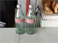 2 -1 liter Coke bottles