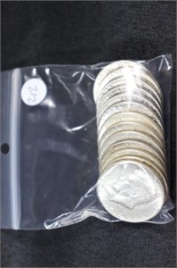 Bag Lot - Silver Half Dollars (6-Franklins, 7-1964