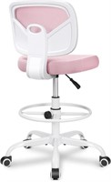 PRIMY OFFICE DRAFTING CHAIR ARMLESS PINK 2 PCS