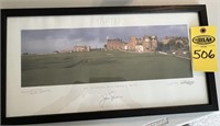 St. Andrews Old Course#17 Signed By Jack Nicklaus