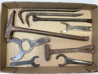 WOOD CRATE BARS, SPANNER WRENCHES & MORE