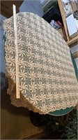 Vintage Crochet Tablecloth 46x46